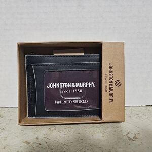 Johnston & Murphy  mens cardholder Navy Blue